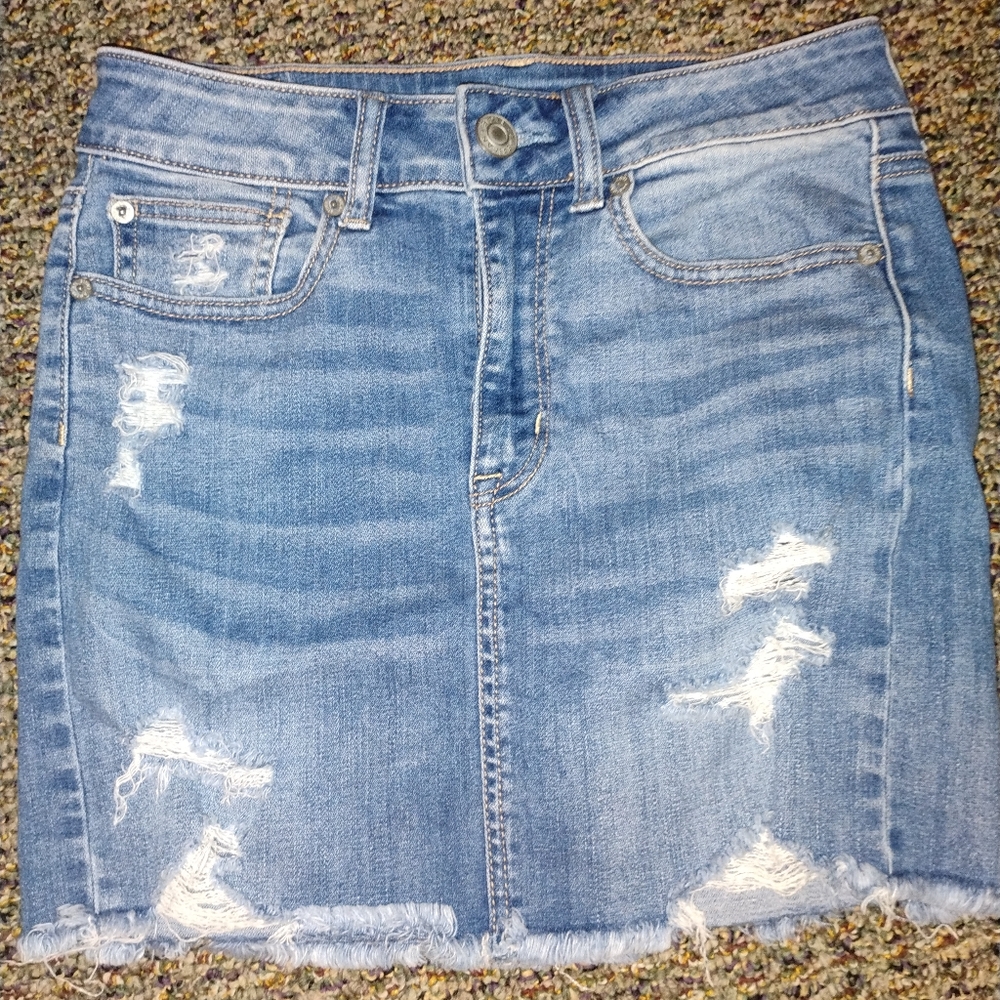 American Eagle Outfitters Blue Denim Skirt